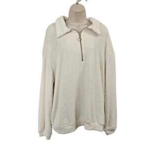 SHOW ME YOUR MUMU Sadle Pullover Sweater in Off-White Size XL